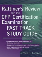 John wiley  sons rattiners review for the cfp certification examination fast track study guide 