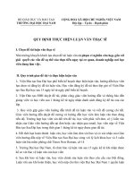 QUY ĐỊNH THỰC HIỆN LUẬN VĂN THẠC SĨ