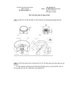 ĐỀ THI HỌC KÌ 1 MÔN KỸ THUẬT NHÚNG