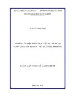 Nghiên cứu đặc điểm thực vật hạt trần tại vườn quốc gia bidoup   núi bà, tỉnh lâm đồng 
