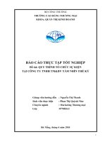 Quy trình tổ chức sự kiện tại công ty Tầm Nhìn Thế Kỷ