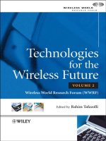 John wiley  sons technologies for the wireless future jun 2006 