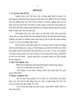 Hoạch định chiến lược xuất khẩu thuỷ sản của công ty chế biến và xuất khẩu thuỷ sản thọ quang (tt) 