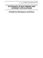 John wiley  sons dictionary of multimedia and internet applications 