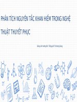 Nguyên tắc khan hiếm  nghệ thuật thuyết phục