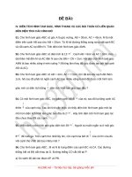 Chuyên đề diện tích hình tam giác hình thang