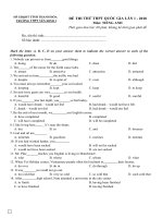 de thi thu thpt quoc gia 2018 mon tieng anh truong thpt yen dinh 1 thanh hoa lan 1 co dap an 1 3278 