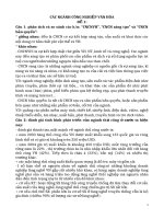 ĐỀ CƯƠNG CÁC NGÀNH CÔNG NGHIỆP VĂN HOÁ