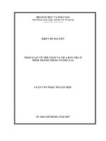 Pháp luật về thế chấp và mua bán nhà ở hình thành trong tương lai 