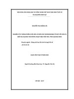 Nghiên cứu thành phần loài sán lá đơn chủ (monogenea) ở một số loài cá biển tại hệ sinh thái rừng ngập mặn tiên yên, tỉnh quảng ninh 