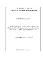 Hoàn thiện hoạt động marketing mix cho dòng sản phẩm sách tham khảo của công ty cổ phần sách và thiết bị giáo dục miền nam 