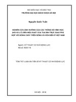 Nghiên cứu ảnh hưởng của các thông số hình học (HD và lt) đến hiệu suất của tua bin trực giao phù hợp với dòng chảy trên sông và ven biển ở việt nam tt