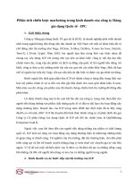 PHân tích chiến lược marketing trong kinh daonh của công ty hàng gia dụng quốc tế   IPC 