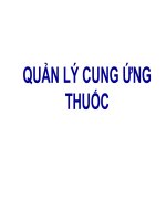 QUẢN lý CUNG ỨNG THUỐC