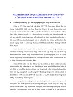 Phân tích chiến lược marketing của công ty CP công nghệ và giải pháp s5t 