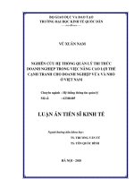 Nghiên cứu hệ thống quản lý tri thức doanh nghiệp trong việc nâng cao lợi thế cạnh tranh cho doanh nghiệp vừa và nhỏ ở Việt Nam
