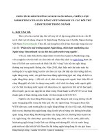 Phân tích môi trường ngành ngân hàng, chiến lược marketing của ngân hàng vietcombank và các đối thủ cạnh tranh trong ngành