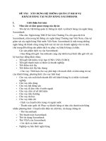 XÂY DỰNG HỆ THỐNG QUẢN LÝ DỊCH VỤ KHÁCH HÀNG TẠI NGÂN HÀNG SACOMBANK