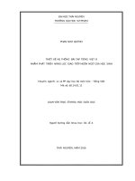 Thiết kế hệ thống bài tập tiếng việt 8 nhằm phát triển năng lực giao tiếp ngôn ngữ của học sinh 