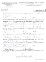 Đề thi thử Toán THPTQG 2018 trường Đoàn Kết – Hai Bà Trưng – Hà Nội