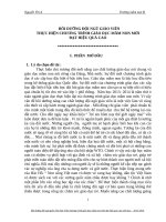 Bồi dưỡng đội ngũ giáo viên thực hiện chương trình giáo dục mầm non mới đạt hiệu quả cao