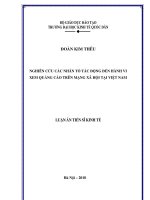 Nghiên cứu các nhân tố tác động đến hành vi xem quảng cáo trên mạng xã hội tại việt nam 