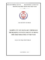 NGHIÊN CỨU XÂY DỰNG QUY TRÌNH BẢO TRÌ HỌ ĐỘNG CƠ IVECO N40 ENT M TRONG ĐIỀU KIỆN KHAI THÁC Ở VIỆT NAM_2