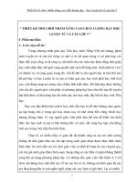 Thiết kế trò chơi  nhằm nâng cao chất lượng dạy – học luyện từ và câu lớp 3