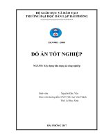 Nhà 9 tầng lô b2   ô 1   đường ngã năm   sân bay cát bi ( Đồ án tốt nghiệp Xây Dựng)