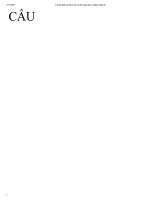 Tài liệu 220 câu hỏi tin học ôn thi công chức có đáp án đầy đủ