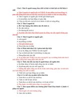 câu hỏi trắc nghiệm tâm lý có đáp án , ôn là trúng