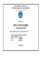 Khách sạn du lịch biển hòn dấu ( Đồ án tốt nghiệp Xây Dựng)