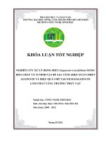 NGHIÊN CỨU XỬ LÝ RONG BIỂN (Sagassum crassifolium) BẰNG HÓA CHẤT VÀ VI SINH VẬT ĐỂ GIA TĂNG HIỆU SUẤT CHIẾT ALGINATE VÀ HIỆU QUẢ CHẾ TẠO OLIGOALGINATE LÀM CHẤT TĂNG TRƢỞNG THỰC VẬT