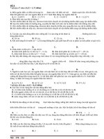 4 đề thi tốt nghiệp vật lý có đáp án chi tiết