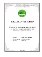 ỨNG DỤNG KỸ THUẬT REALTIME PCR TRONG ĐỊNH LƢỢNG VÀ ĐỊNH KIỂU GIEN VI RÚT VIÊM GAN C TẠI BỆNH VIỆN 175