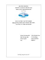 HOẠT ĐỘNG QUẢN TRỊ dự TRỮ THÉP tại CÔNG TY TNHH THANH PHÚ