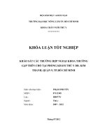 KHẢO SÁT CÁC TRƯỜNG HỢP NGOẠI KHOA THƯỜNG GẶP TRÊN CHÓ TẠI PHÒNG KHÁM THÚ Y DR. KIM THANH, QUẬN 9, TP.HỒ CHÍ MINH