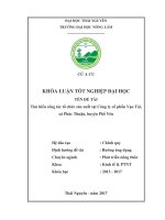 Tìm hiểu công tác tổ chức sản xuất tại Công ty cổ phần Vạn Tài, xã Phúc Thuận, huyện Phổ Yên (Khóa luận tốt nghiệp)