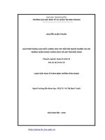 Giải pháp nâng cao chất lượng cho vay đối với người nghèo tại chi nhánh ngân hàng chính sách xã hội tỉnh bắc ninh 