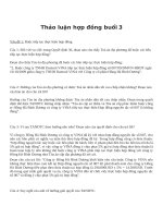 Buổi thảo luận thứ 3 officially