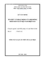 Tổ chức và hoạt động của Hội đồng nhân dân xã ở Việt Nam hiện nay_2