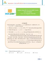 Bài 33 dạng đại số và các phép toán của số phức 