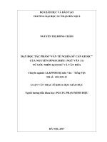 Dạy học tác phẩm Văn tế Nghĩa sĩ Cần Giuộc của Nguyễn Đình Chiểu (Ngữ văn 11) từ góc nhìn lịch sử văn hóa