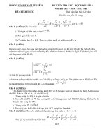 TUYỂN TẬP ĐỀ THI THỬ VÀO 10 CÁC TRƯỜNG HÀ NỘI 2018 MỚI NHẤT  có đáp án