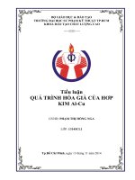 Tiểu luận vật liệu học  HỆ THỐNG THỦY LỰC CỦA MÁY ÉP PHUN NHỰA