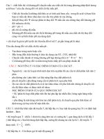 ĐỀ CƯƠNG THI MÔN HÓA DƯỢC ĐẦU VÀO LIÊN THÔNG ĐẠI HỌC DƯỢC THÀNH ĐÔ