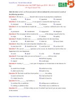 GIẢI CHI TIẾT đề thi thử môn Anh THPT Quốc gia 2018 – Đề số 13