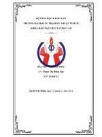 Đề tài tiểu luận vật liệu học: Quá trình kết tinh của các hợp kim FeC, 0,4% C, 0,8% C và 1,2% C khi làm nguội đủ chậm từ trạng thái lỏng