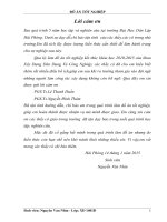 Nhà làm việc khối cơ quan sự nghiệp( liên cơ)  thành phố thái bình   tỉnh thái bình ( Đồ án tốt nghiệp Xây Dựng)