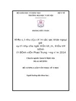 KHẢO sát NHU cầu CHĂM sóc sức KHỎE NGOÀI GIỜ và tại NHÀ của NGƯỜI đến KHÁM, điều TRỊ BỆNH tại BỆNH VIỆN PHỔI TRUNG ƯƠNG năm 2014 